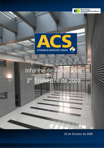 Thumbnail Grupo ACS
 Quarterly Report 2009-q3