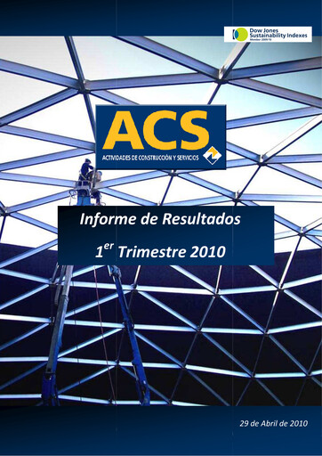 Thumbnail Grupo ACS
 Quarterly Report 2010-q1