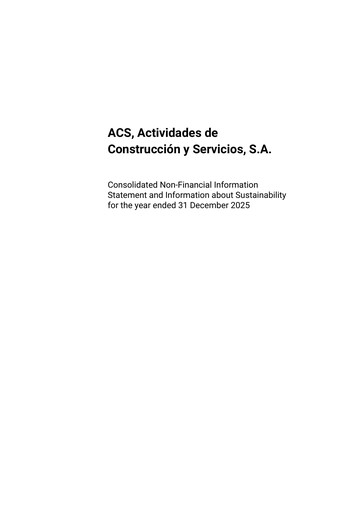 Thumbnail Grupo ACS
 Sustainability Report 2025