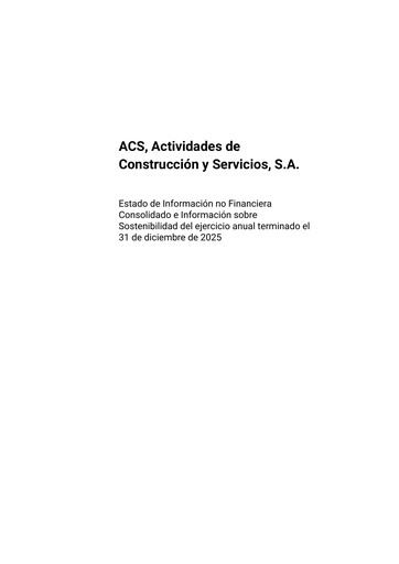Thumbnail Grupo ACS
 Sustainability Report 2025