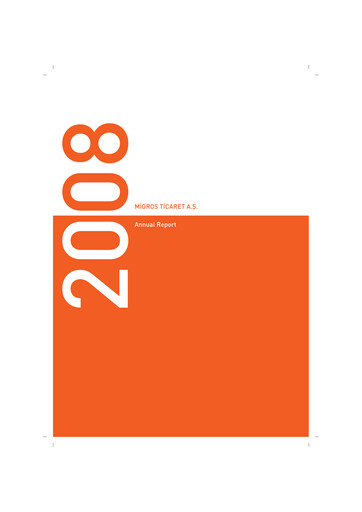 Thumbnail Migros Ticaret A.S. Annual Report 2008