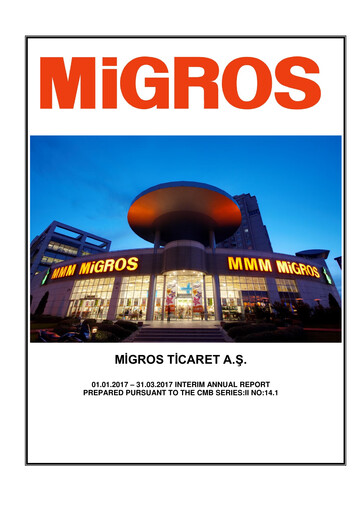 Thumbnail Migros Ticaret A.S. Quarterly Report 2017-q1