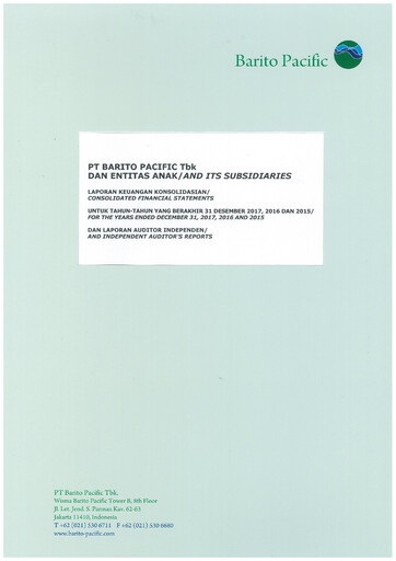 Vorschaubild Barito Pacific
 Finanzmitteilung 2017