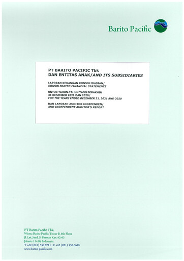 Vorschaubild Barito Pacific
 Finanzmitteilung 2021