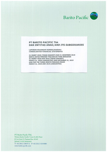 Miniature Barito Pacific
 Rapport trimestriel 2020-q1