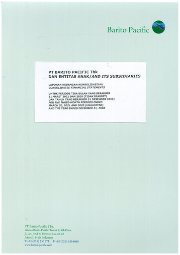 Miniature Barito Pacific
 Rapport trimestriel 2021-q1