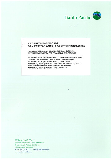Thumbnail Barito Pacific
 Quarterly Report 2024-q1