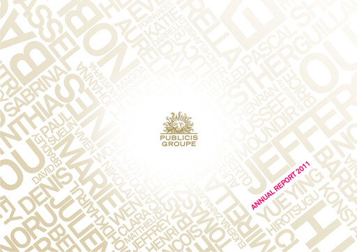 Thumbnail Publicis Groupe
 Annual Report 2011