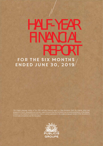 Vorschaubild Publicis Groupe
 Finanzbericht 2019-h1