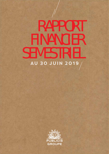 Thumbnail Publicis Groupe
 Financial Report 2019-h1