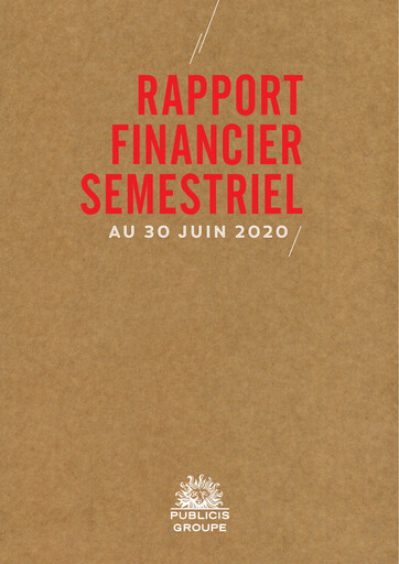 Thumbnail Publicis Groupe
 Financial Report 2020-h1