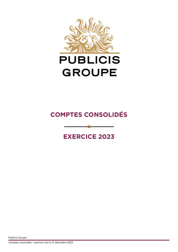 Vorschaubild Publicis Groupe
 Finanzmitteilung 2023