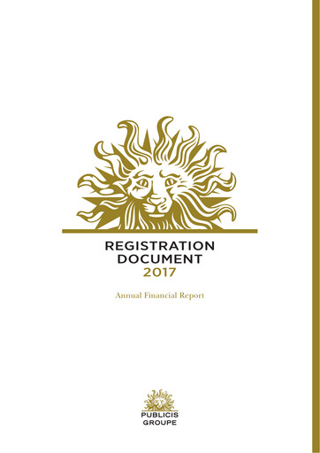 Thumbnail Publicis Groupe
 Universal Registration Document 2017