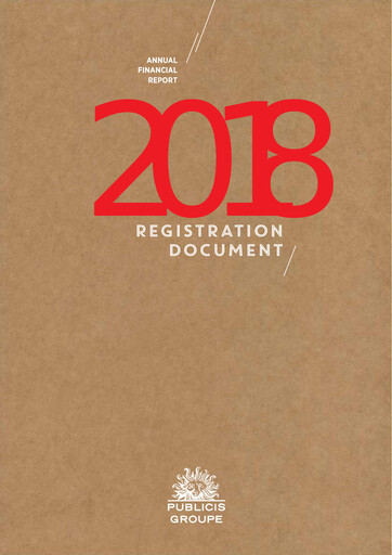 Thumbnail Publicis Groupe
 Universal Registration Document 2018