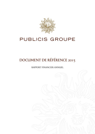 Thumbnail Publicis Groupe
 Universal Registration Document 2015