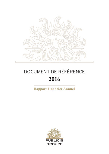 Thumbnail Publicis Groupe
 Universal Registration Document 2016