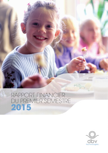 Miniature DBV Technologies Rapport semestriel 2015-h1