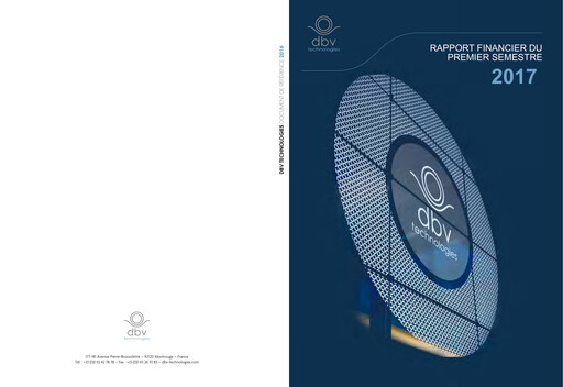 Miniature DBV Technologies Rapport semestriel 2017-h1