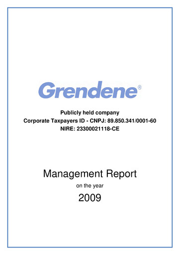 Thumbnail Grendene Annual Report 2009
