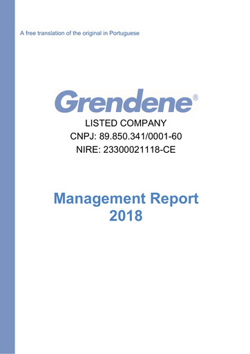 Thumbnail Grendene Annual Report 2018