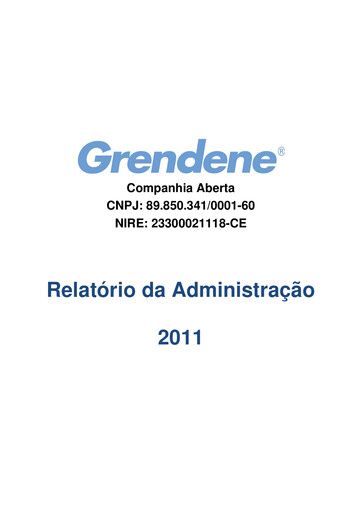 Thumbnail Grendene Annual Report 2011