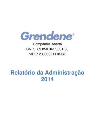 Thumbnail Grendene Annual Report 2014