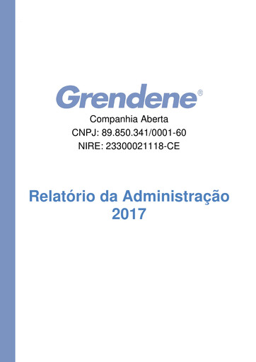 Thumbnail Grendene Annual Report 2017