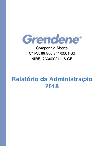 Thumbnail Grendene Annual Report 2018