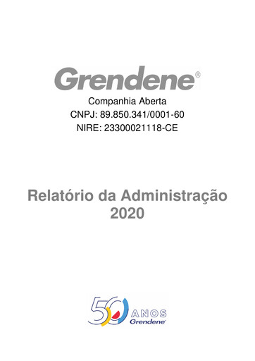 Thumbnail Grendene Annual Report 2020