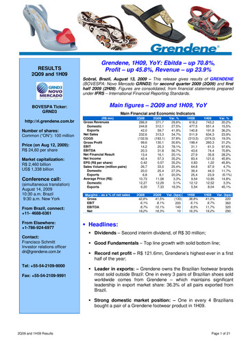 Vorschaubild Grendene Quartalsbericht 2009-q2