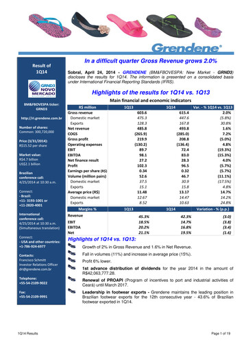 Vorschaubild Grendene Quartalsbericht 2014-q1