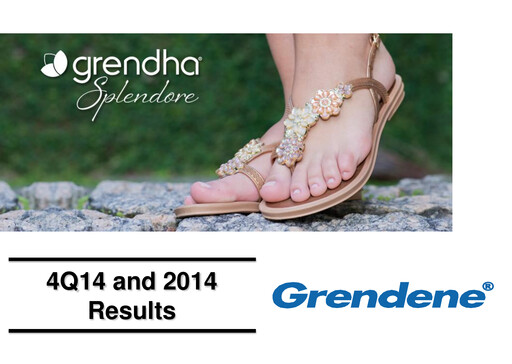 Thumbnail Grendene Quarterly Report 2014-q4