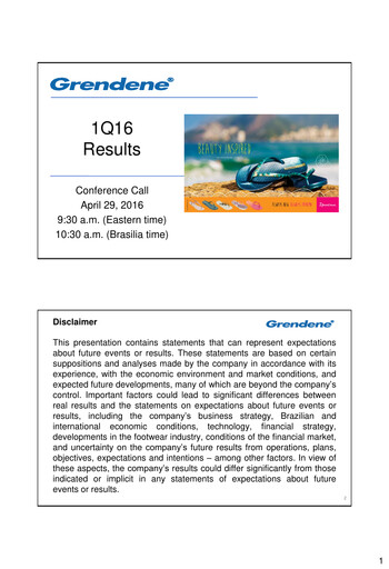 Thumbnail Grendene Quarterly Report 2016-q1