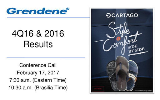 Thumbnail Grendene Quarterly Report 2016-q4