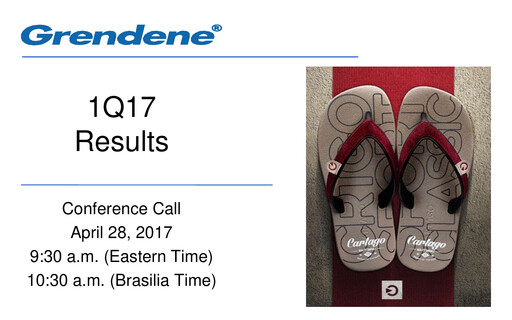 Thumbnail Grendene Quarterly Report 2017-q1