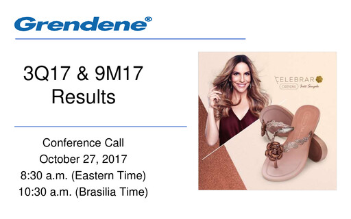 Thumbnail Grendene Quarterly Report 2017-q3