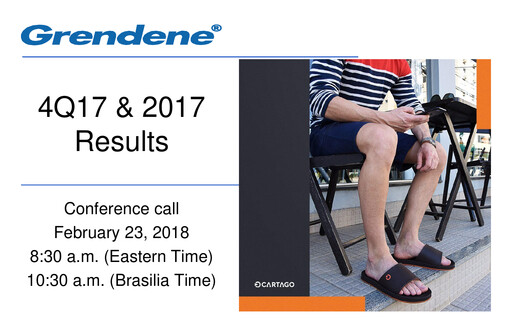 Thumbnail Grendene Quarterly Report 2017-q4