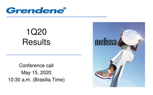 Thumbnail Grendene Quarterly Report 2020-q1