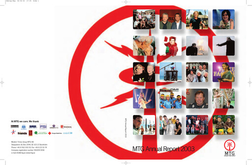 Thumbnail Modern Times Group (MTG)  Annual Report 2003