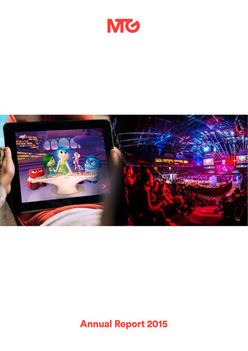 Thumbnail Modern Times Group (MTG)  Annual Report 2015