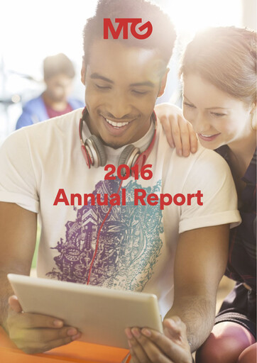 Thumbnail Modern Times Group (MTG)  Annual Report 2016