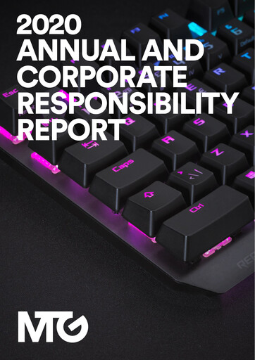 Thumbnail Modern Times Group (MTG)  Annual Report 2020