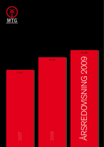 Thumbnail Modern Times Group (MTG)  Annual Report 2009