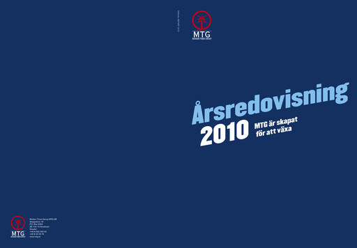 Thumbnail Modern Times Group (MTG)  Annual Report 2010