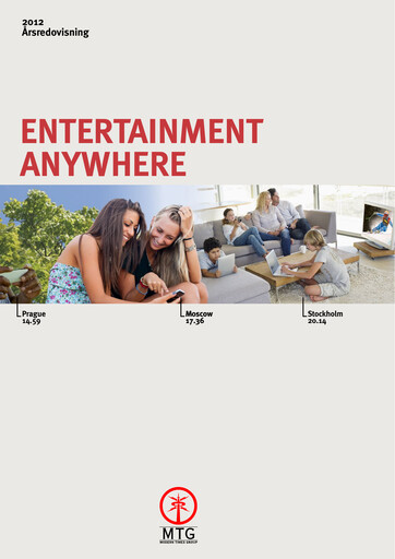 Thumbnail Modern Times Group (MTG)  Annual Report 2012