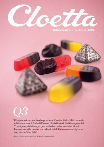 Vorschaubild Cloetta Quartalsbericht 2022-q3