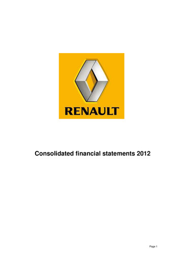 Miniature Renault Bilan financier 2012