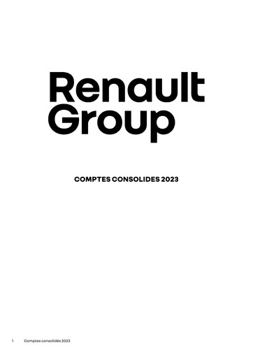 Thumbnail Renault Financial Statement 2023