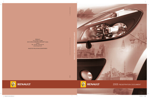 Thumbnail Renault Universal Registration Document 2005
