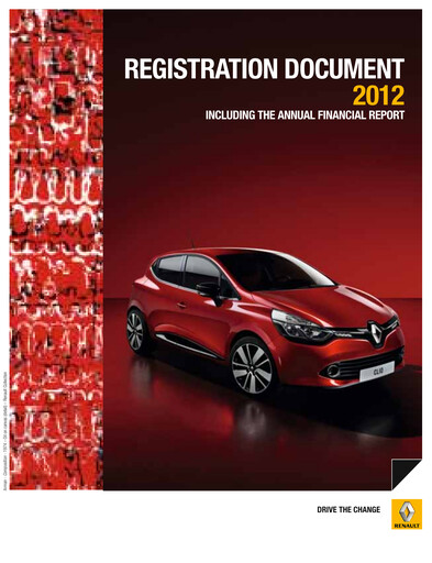 Thumbnail Renault Universal Registration Document 2012